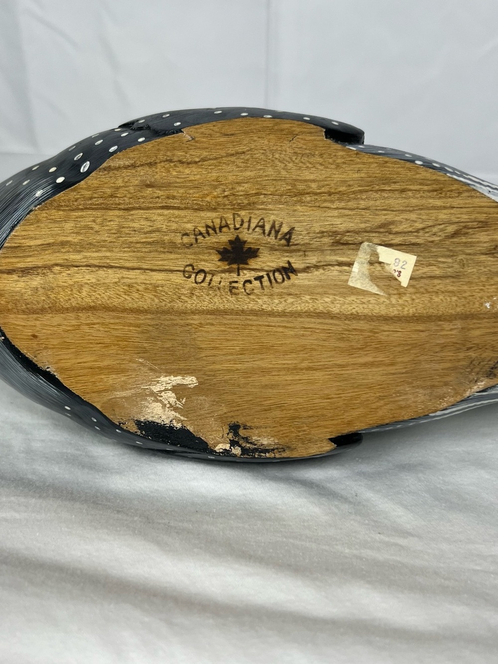 Vintage solid wood hand-painted duck. - Picture 7 of 10
